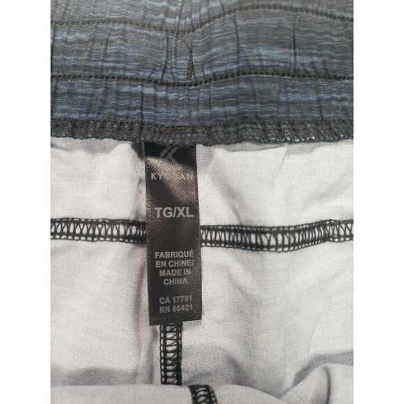 Kyodan Active Womens Size XL Dark Heathered Blue Elastic Drawstring Waist Shorts - Picture 2 of 5